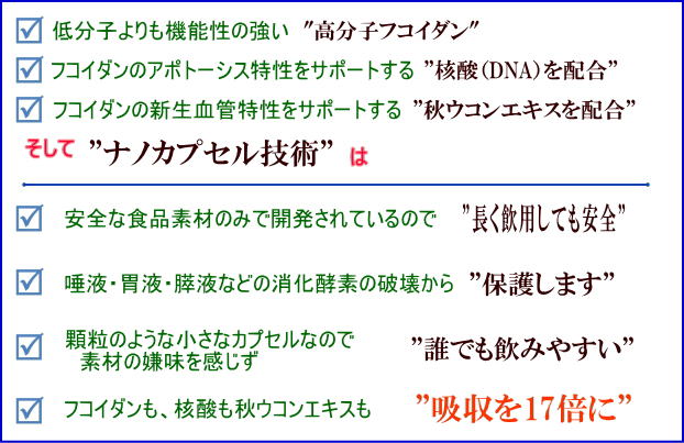ナノ技術採用-Vital-核酸フコイダンNANOプレミアム7つの特徴